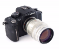 Jupiter-9 85mm F2 Russian Objektiv für Samsung NX. Silber