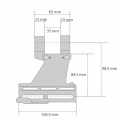 VOMZ AK Seitenmontage mit 1 Zoll Ringe