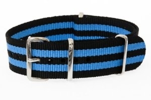 20mm blau und schwarz NATO MWC Uhrenarmband
