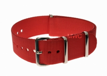 20mm Red NATO-Militär MWC Uhrenarmband