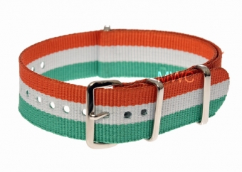 20mm &quot;Red White and Green&quot; NATO MWC Uhrenarmband