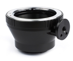 Olympus OM-Objektiv Pentax Q Adapter mit Stativ