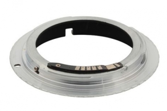 Icarex 35S-Objektiv Canon EOS AF-confirm EMF-Adapter (programmierbar)