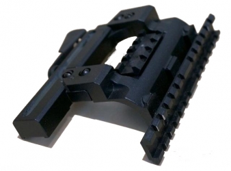 BP-02 AK zu Weber-Einfassung, Low Profile, zentriert, mit Seiten Taktische Schiene