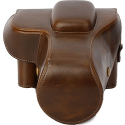 Brown Leder Kamera Tasche für Canon EOS 500D 550D 1000D
