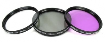 CPL + UV + FLD 3pcs Objektivfilter Kit Set