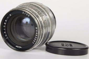 Jupiter-8 50mm F2 russische Weinlese-Objektiv für Samsung NX. Silber
