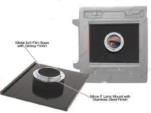 Large Format 4x5 Kamera Nikon Mount Adapter