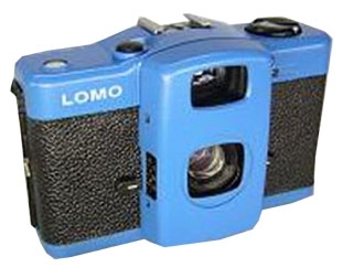Lomo LC-A Kamera Blau