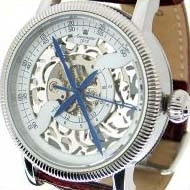Mechanische Handaufzug Skeleton Aeromatic-Uhr A1164