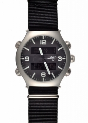 MWC G10 EVO Dual Time Chronograph (schwarzes Zifferblatt) EVO / SS / BD