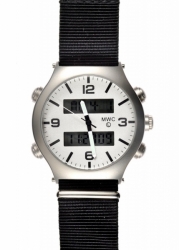 MWC G10 EVO Dual Time Chronograph (weißes Zifferblatt) EVO / SS / WD