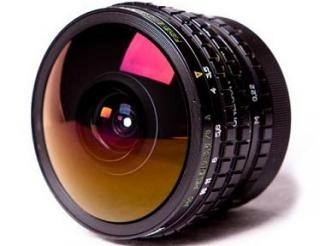 Fisheye Peleng 3,5 / 8-Objektiv für Canon EOS AF-Confirm