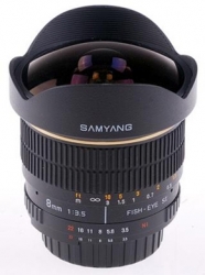 Samyang 8mm f / 3.5 Aspherical Fisheye-Objektiv für Pentax