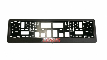 Vandalensicher Rahmen für Nummernschild mit Lexus-Logo (Chrom)