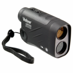 Veber 6x25 LRF800 Monocular mit 800 m Laser-Entfernungsmesser (Solarbatterie, Schwarz)