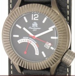 2.WW XL deutschen Panzer GMT-Retrograde Retro Diver schwarz T0103