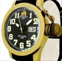 500m 2.WW deutschen U-Boot-Uhr Tauchmeister T0086