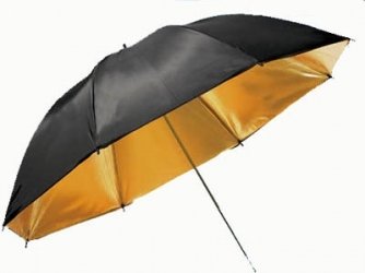 94cm Black &amp; Gold Studio Double-Layer-Regenschirm