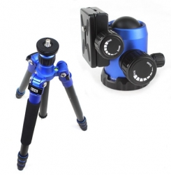 Aluminium-Stativ LVG A-114 Blue mit NB535 Kugelkopf