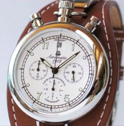 Deutsch 1.WW RETRO Aviator Chronograph Aeromatic-Uhr A1236