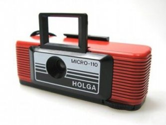 Holga Baby-Micro 110 Spion-Kamera (schwarz, rot, gelb, blau)