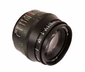 Jupiter-8 50mm F2 russische Weinlese-Objektiv für Samsung NX. Schwarz