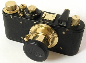 Leica Camera Copy - schwarz-gold