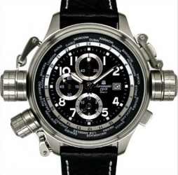 XXL-Pilot DEFENDER Alarm-Chronograph Aeromatic-Uhr A1328
