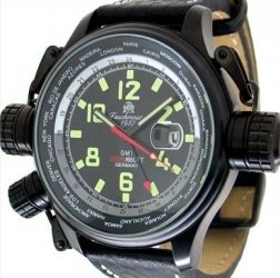 XXL-Pilot &quot;World-Tour&quot; GMT-Uhr Tauchmeister T0182