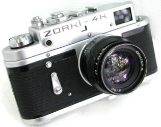 Zorki-4K-35-mm-Entfernungsmesser russische Kamera Jupiter-8-Objektiv