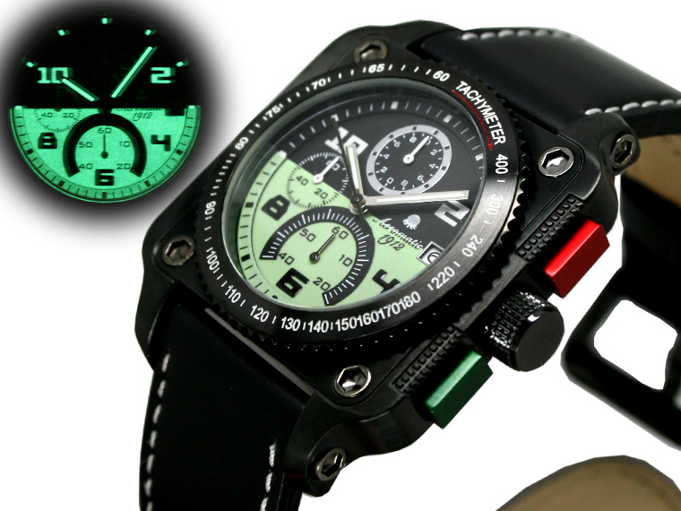 XXL Militär NAVI PILOT-Chronograph-Uhr A1340