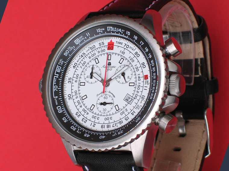 Military NAVI Flight Computer Chronograph A1147W