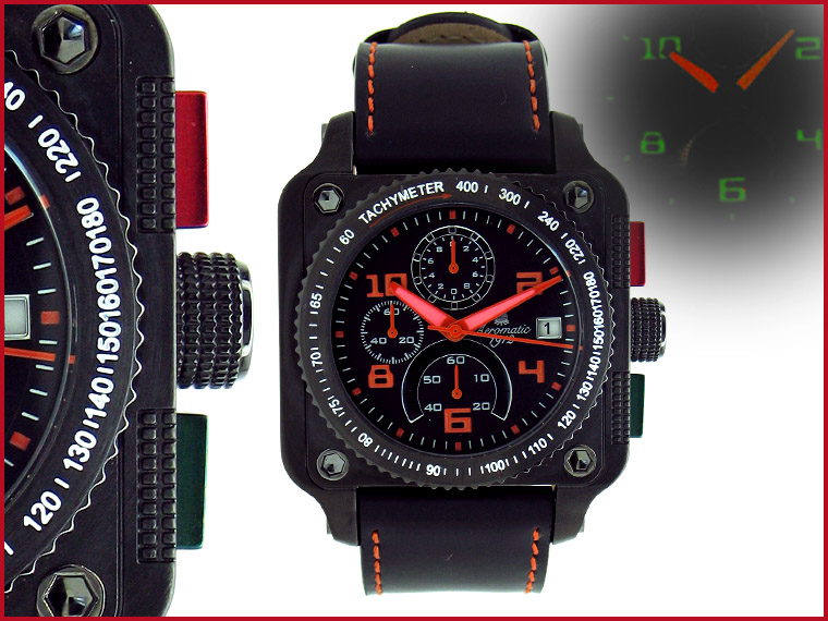 XXL Militär NAVI PILOT-Chronograph-Uhr A1310