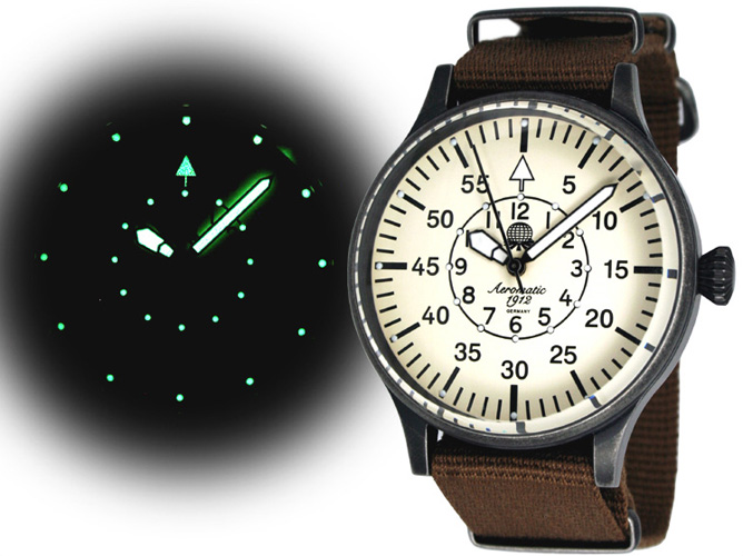 XXL-Pilot DEFENDER "World-Tour" GMT schwarz mit Kronenschutzsystem A1300