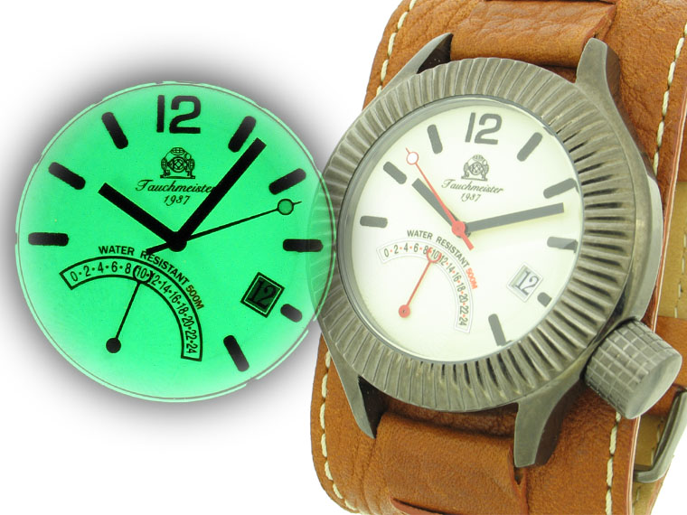 2.WW XL deutschen Panzer GMT-Retrograde Retro Diver Leucht T0102