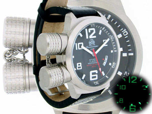 2.WW deutschen U-Boot DAY-DATE Automatik !!! HORIZONTAL Kronenkappe T0108