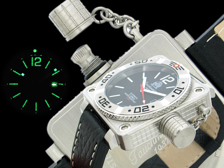 2.WW deutschen U-Boot Automatik DATE !!! Kronenkappe T0143