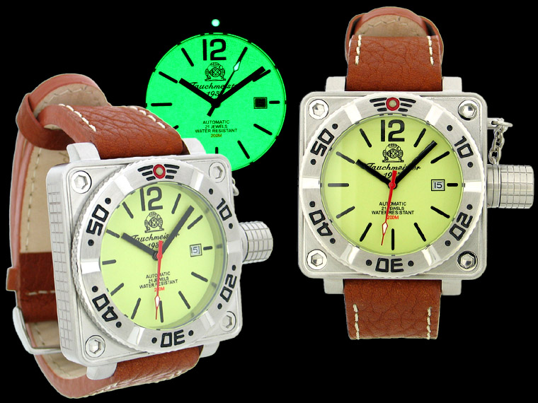 2.WW deutschen U-Boot Automatik DATE !!! Kronenkappe T0144