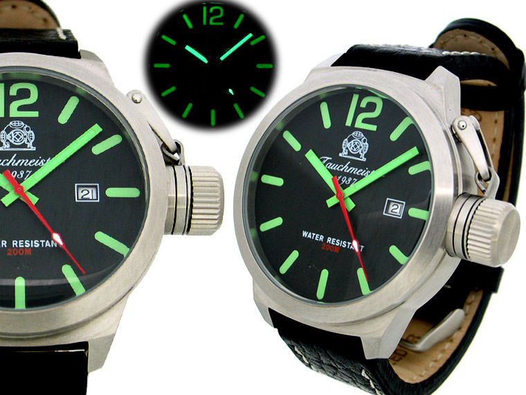 2.WW Design deutschen U-Boot SWISS-DATE schwer !!! Kronenkappe T0161