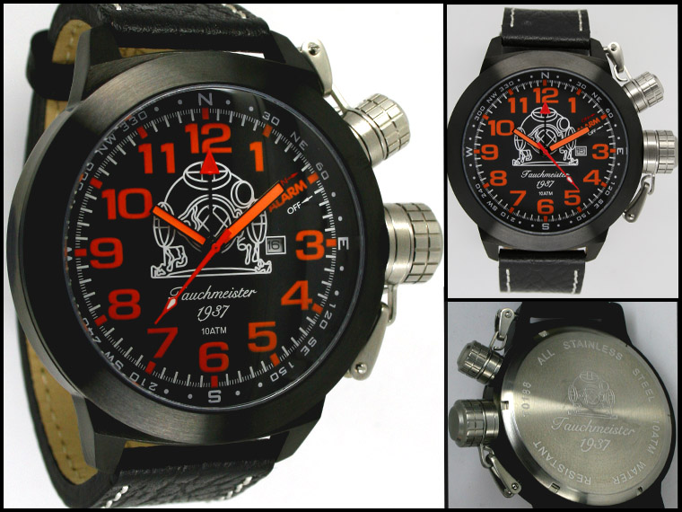 2.WW Design XXL deutschen U-Boot ALARM DATE schwer !!! Kronenkappe T0188