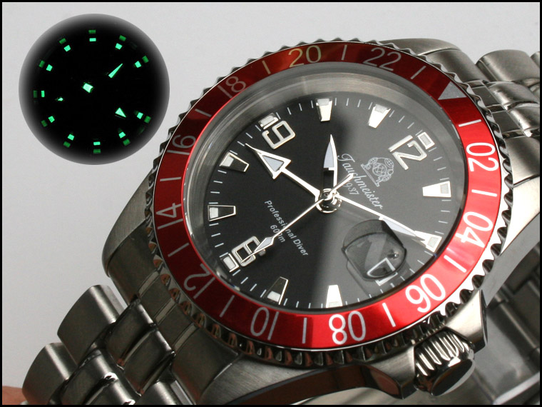 Professional Diver SWISS-GMT-movt. SUB. 600m T0203