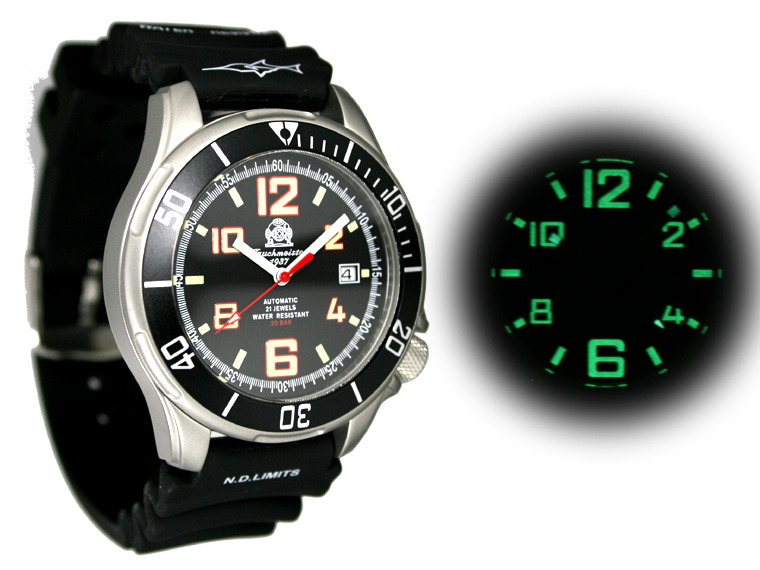 Marine-Kampf-Taucher "Professional Deep Sea" 20bar T0207