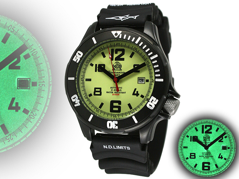 Marine-Kampf-Taucher "Professional Deep Sea" 20bar T0222